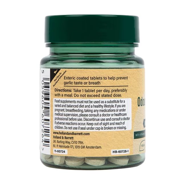 H&B Bekvapis česnakas 500 MG, 30 tablečių