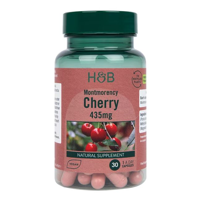 H&B Montmorency vyšnios 435 MG, 30 kapsulių