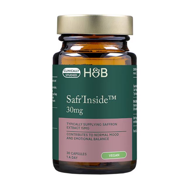 H&B SAFR'INSIDE šafranų papildas 30 MG, 30 kapsulių