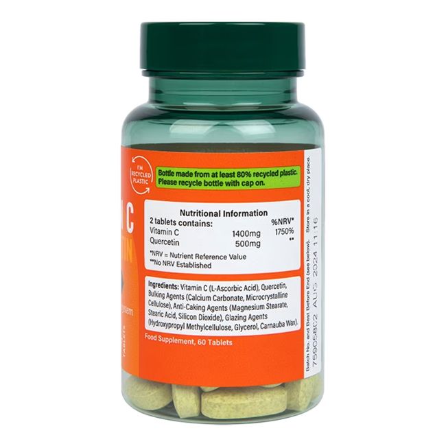 H&B Vitaminas C ir Kvercetinas, 60 tablečių