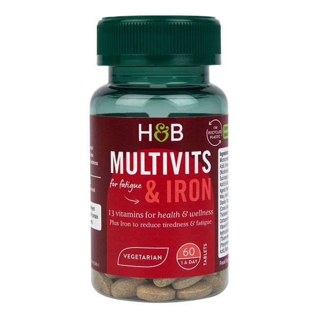 H&B Multivitaminai su geležimi, 60 tablečių