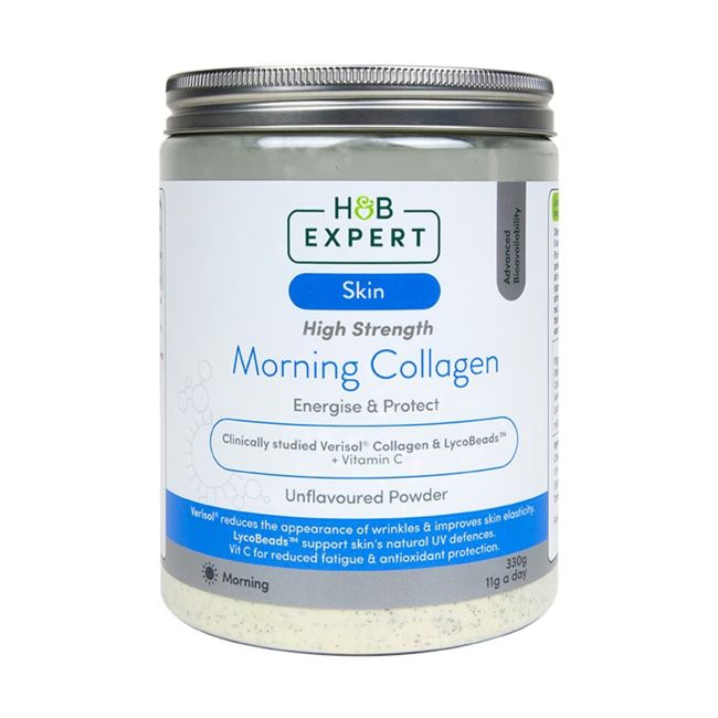 H&B EXPERT HIGH STRENGTH MORNING kolagenas, milteliai, 330 g