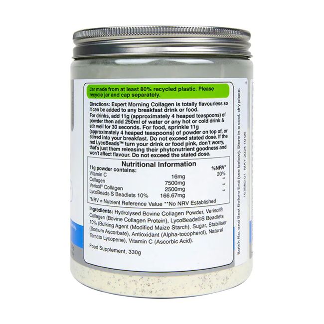 H&B EXPERT HIGH STRENGTH MORNING kolagenas, milteliai, 330 g