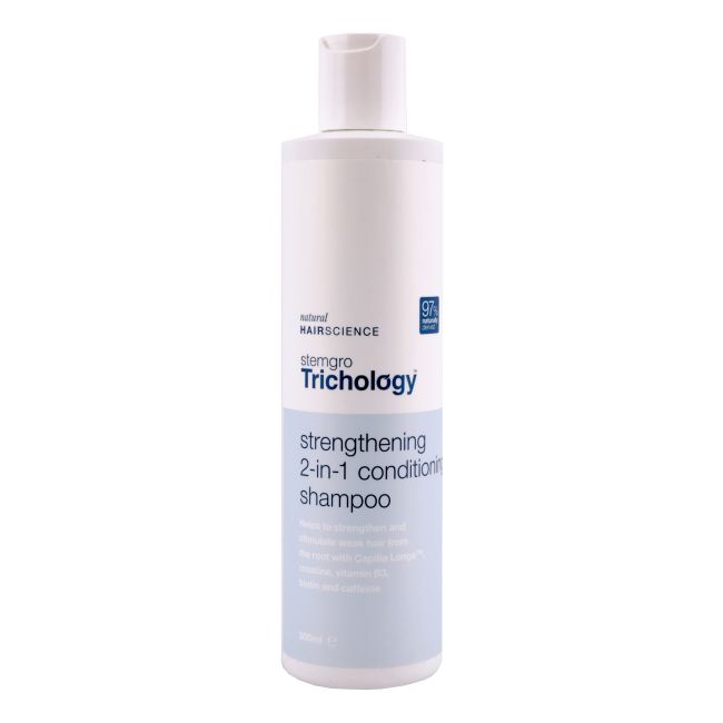 STEMGRO TRICHOLOGY STRENGTHENING 2IN1 plaukų šampūnas ir kondicionierius, 300 ml