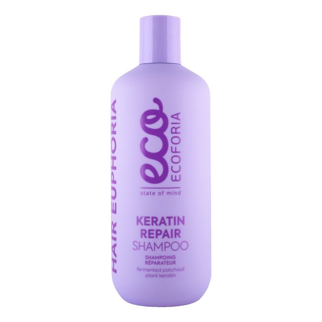 ECO ECOFORIA KERATIN REPAIR plaukų šampūnas, 400 ml