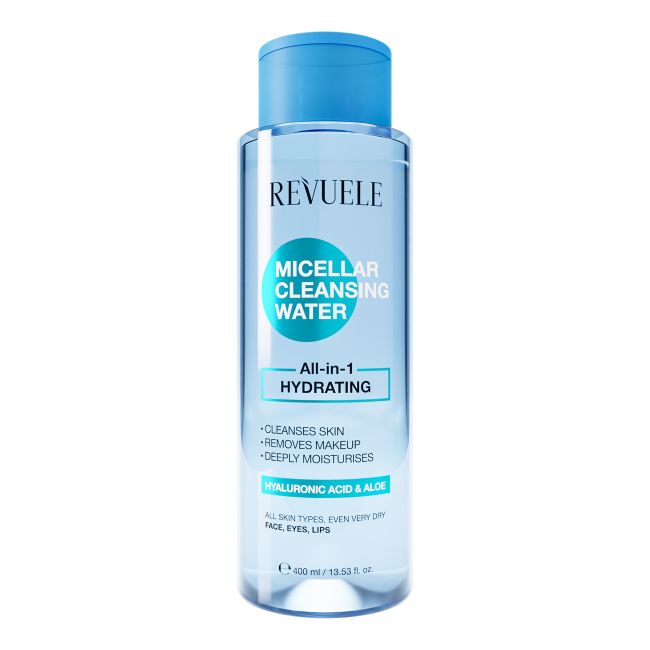 REVUELE ALL-IN-1 HYDRATING micelinis valomasis vanduo, 400 ml