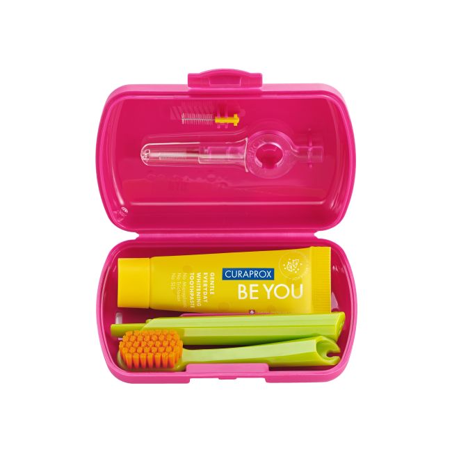 CURAPROX TRAVEL SET BE YOU kelioninis dantų priežiūros rinkinys
