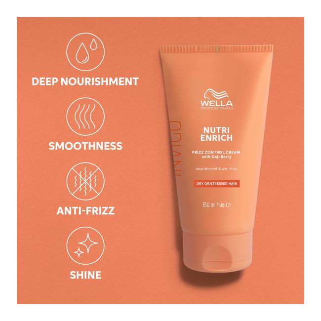 WELLA PROFESSIONALS INVIGO NUTRI ENRICH FRIZZ CONTROL plaukų kremas, 150 ml