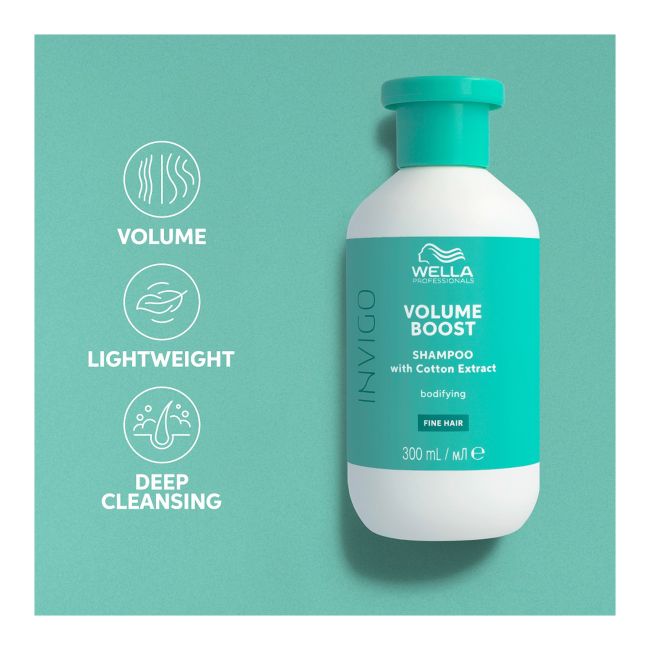 WELLA PROFESSIONALS INVIGO VOLUME BOOST plaukų šampūnas, 300 ml