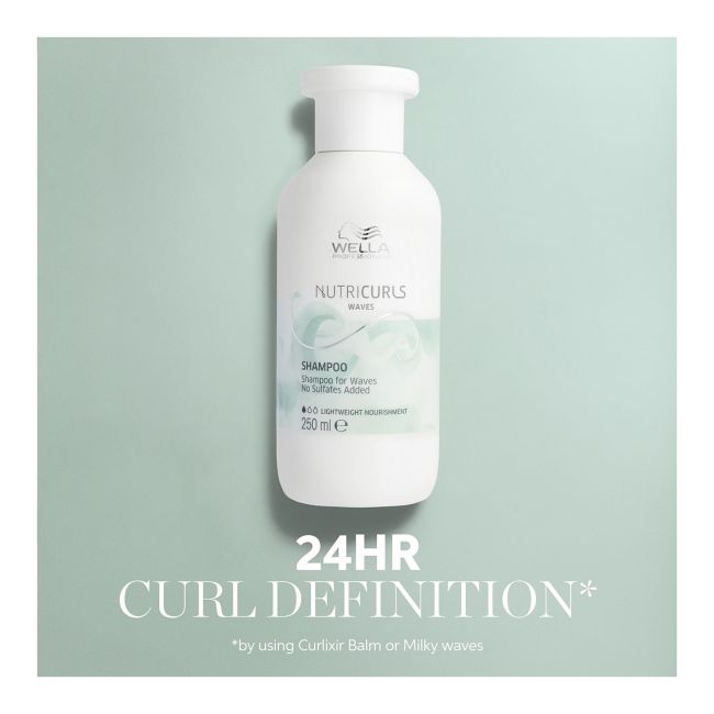 WELLA PROFESSIONALS NUTRICURLS WAVES plaukų šampūnas, 250 ml