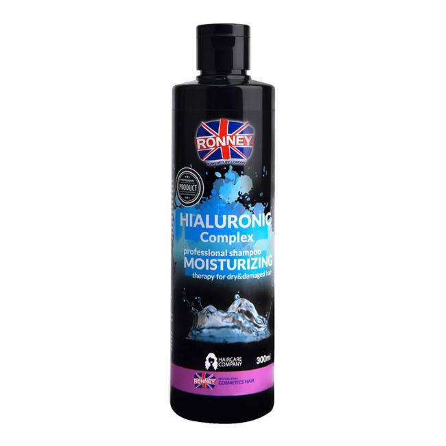RONNEY HIALURONIC COMPLEX PROFESSIONAL MOISTURIZING plaukų šampūnas, 300 ml