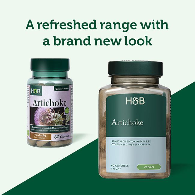 H&B artišokų ekstraktas 350 mg, 60 kapsulių