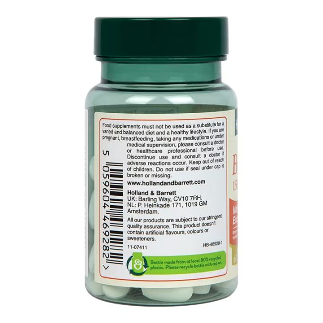 H&B bromelainas 1500 mg, 60 tablečių