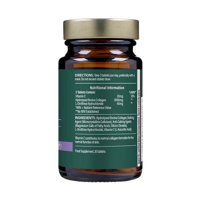 H&B HIGH STRENGTH kolagenas 3000 mg su vitaminu C, 30 tablečių