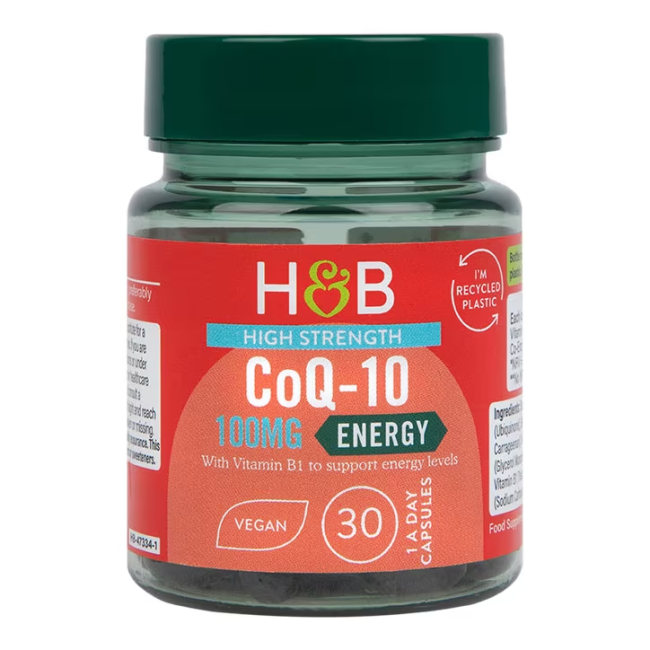 H&B HIGH STRENGTH kofermentas Q10 100 mg, 30 kapsulių