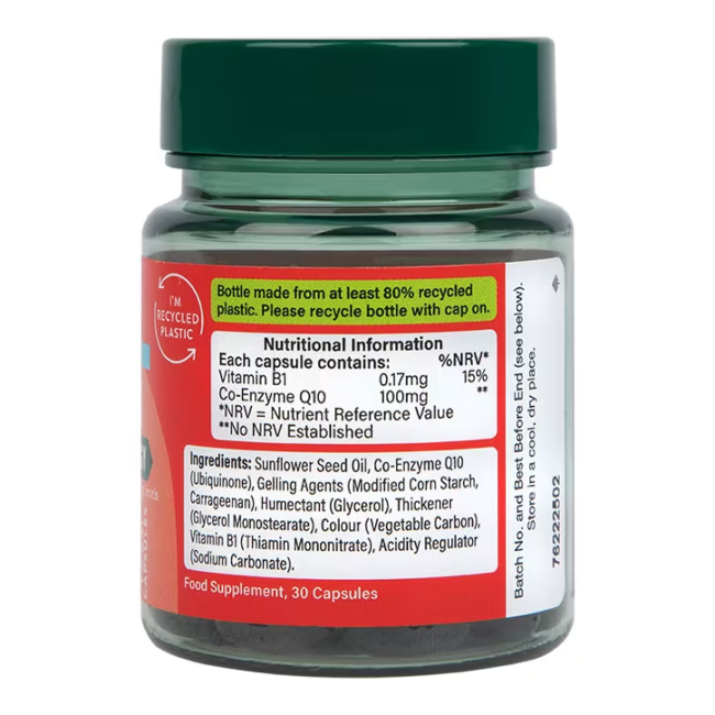 H&B HIGH STRENGTH kofermentas Q10 100 mg, 30 kapsulių