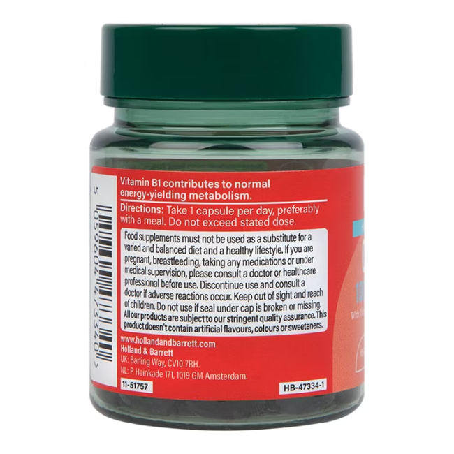 H&B HIGH STRENGTH kofermentas Q10 100 mg, 30 kapsulių