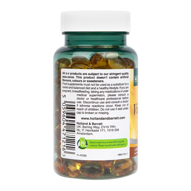 H&B vitaminas E 400 µg, 120 kapsulių