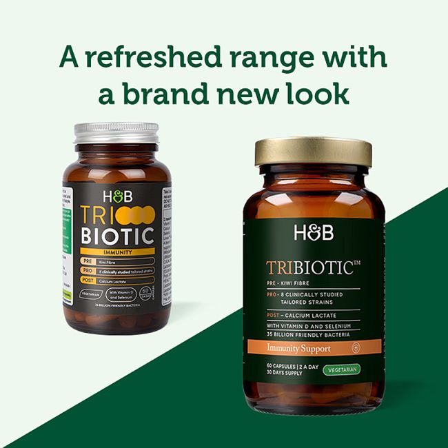 H&B TRIBIOTICS gerosios bakterijos imunitetui, 60 kapsulių