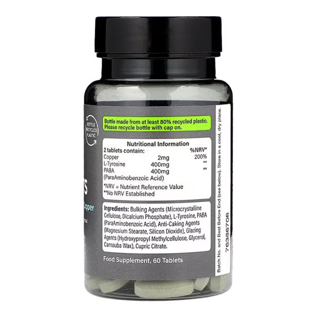H&B PRECISION ENGINEERED TAN TABLETS įdegiui, 60 kapsulių