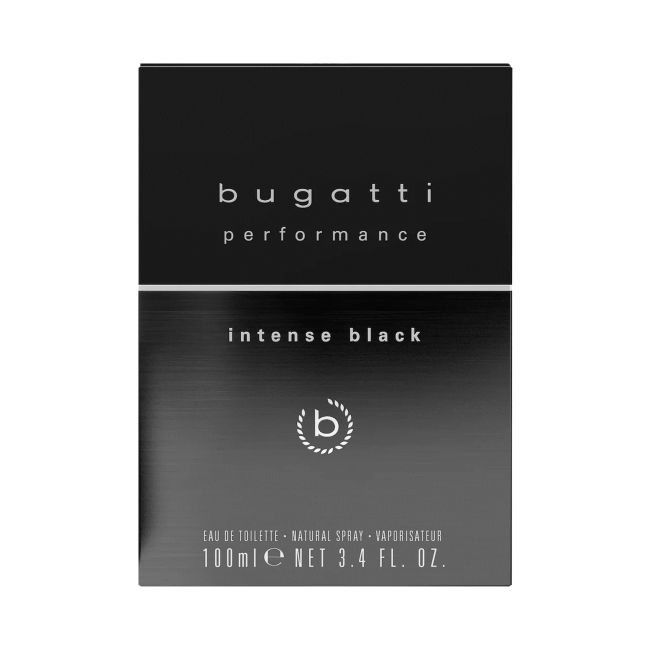 BUGATTI PERFORMANCE INTENSE BLACK tualetinis vanduo, 100 ml