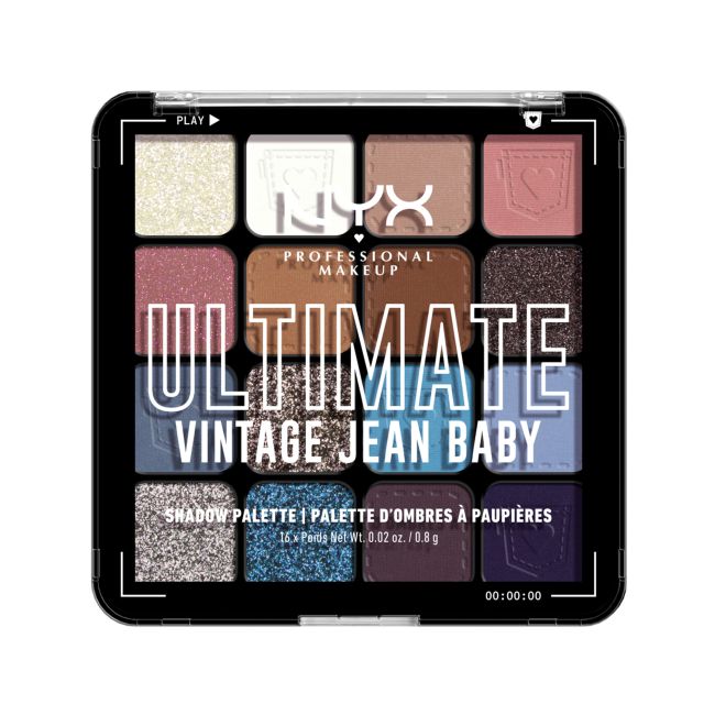 NYX PROFESSIONAL MAKEUP ULTIMATE akių vokų šešėlių paletė (16 X 0,8 g)