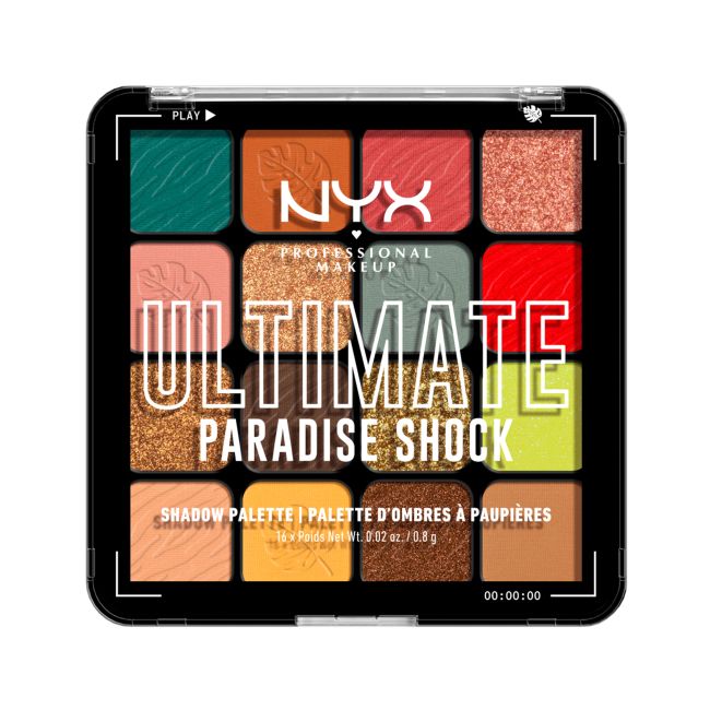 NYX PROFESSIONAL MAKEUP ULTIMATE akių vokų šešėlių paletė (16 X 0,8 g)