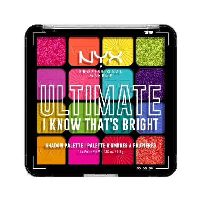 NYX PROFESSIONAL MAKEUP ULTIMATE akių vokų šešėlių paletė (16 X 0,8 g)