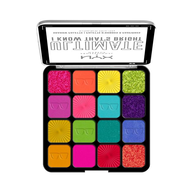 NYX PROFESSIONAL MAKEUP ULTIMATE akių vokų šešėlių paletė (16 X 0,8 g)