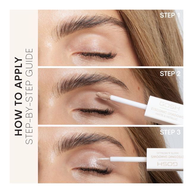 GOSH EYECONIC akių vokų šešėliai (2 x 1.5 ml)