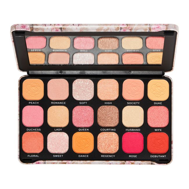 MAKEUP REVOLUTION FOREVER FLAWLESS REGAL ROMANCE akių vokų šešėlių paletė