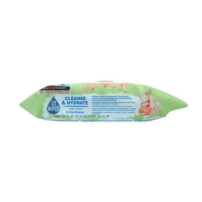 GO WIPES CLEANSE & HYDRATE drėgnos vaikų servetėlės