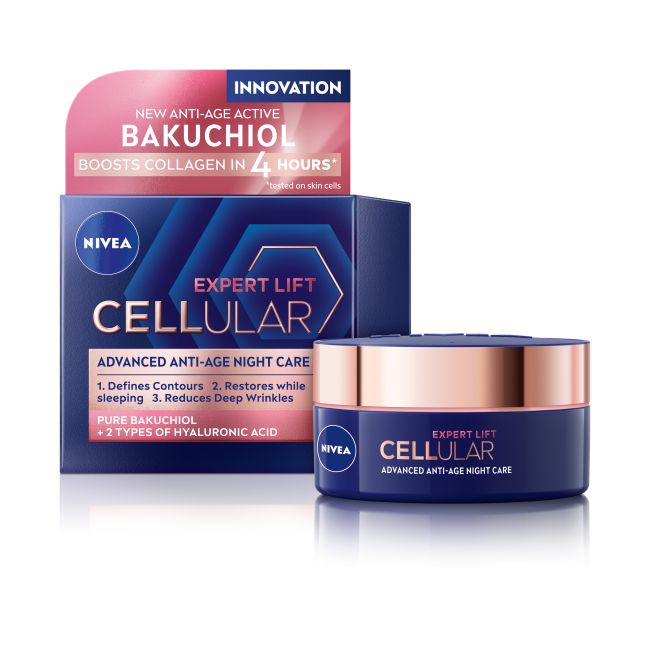 NIVEA CELLULAR EXPERT LIFT naktinis veido kremas, 50 ml