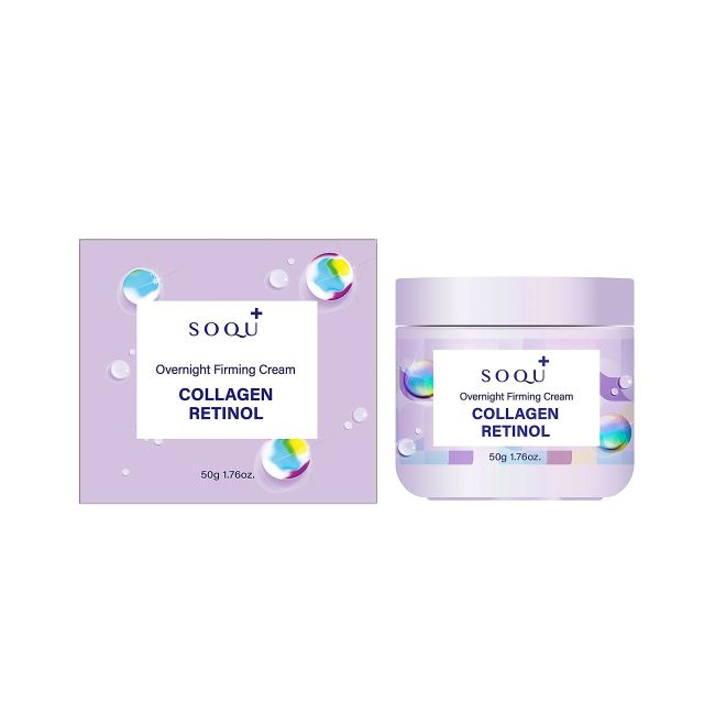 SOQU COLLAGEN RETINOL OVERNIGHT FIRMING naktinis veido kremas, 50 g