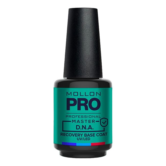 MOLLON PRO MASTER D.N.A. atkuriamoji nagų bazė UV/LED lempose, 12 ml