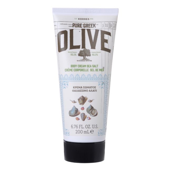 KORRES PURE GREEK OLIVE SEA SALT kūno kremas, 200 ml