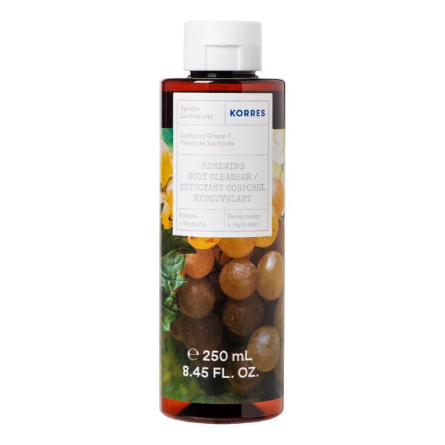 KORRES SANTORINI GRAPE RENEWING kūno prausiklis, 250 ml