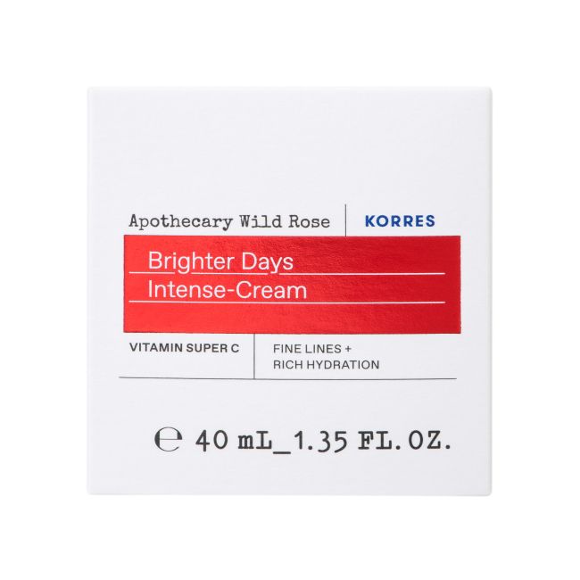 KORRES APOTHECARY WILD ROSE BRIGHTER INTENSE dieninis veido kremas, 40 ml