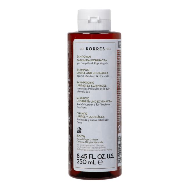 KORRES LAUREL AND ECHINACEA plaukų šampūnas, 250 ml
