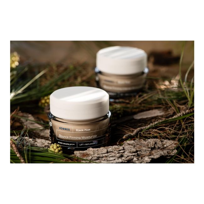 KORRES BLACK PINE BOUNCE FIRMING INTENSE MOISTURIZER veido kremas, 40 ml