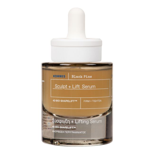 KORRES BLACK PINE SCULPT + LIFT veido serumas, 30 ml