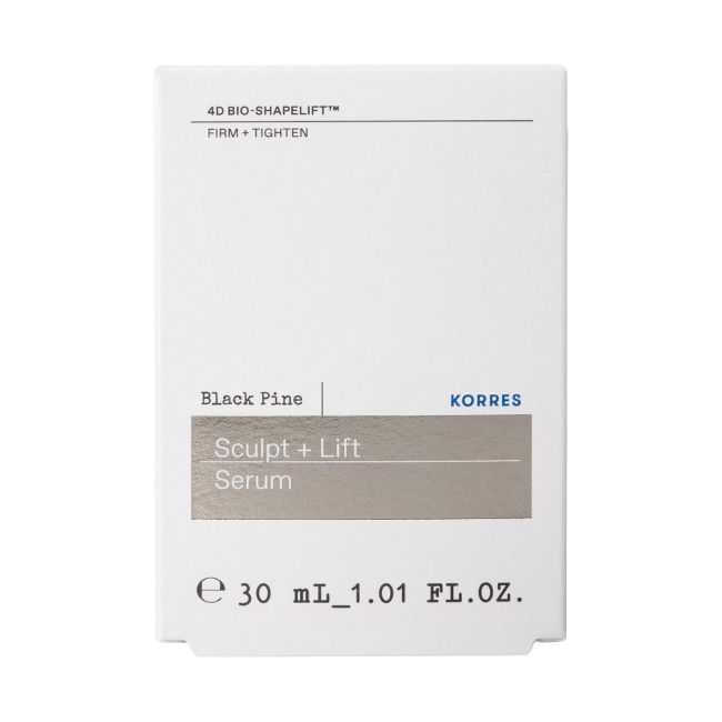 KORRES BLACK PINE SCULPT + LIFT veido serumas, 30 ml