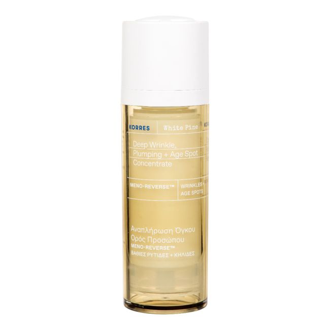 KORRES WHITE PINE DEEP WRINKLE, PLUMPING + AGE SPOT veido koncentratas, 30 ml