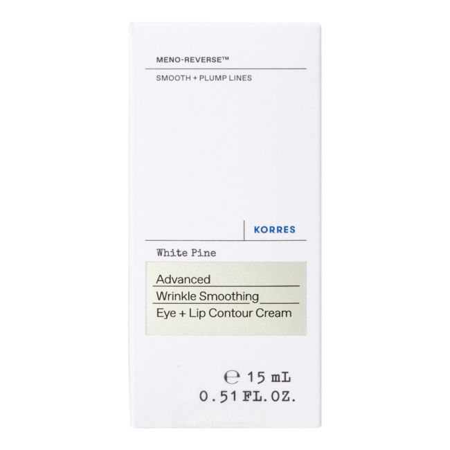 KORRES WHITE PINE ADVANCED WRINKLE SMOOTHING akių ir lūpų kontūro kremas, 15 ml