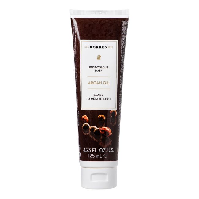 KORRES ARGAN OIL POST-COLOUR plaukų kaukė, 125 ml