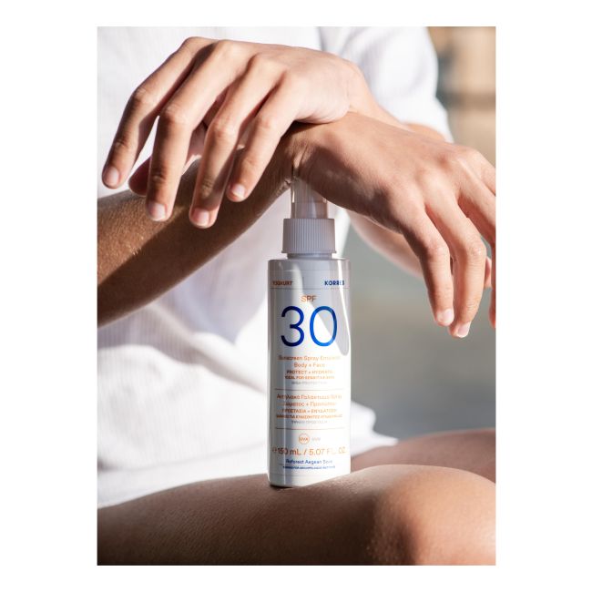KORRES YOGHURT SPF30 kūno ir veido apsauginė emulsija nuo saulės, 150 ml