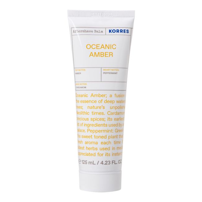KORRES OCEANIC AMBER balzamas po skutimosi, 125 ml