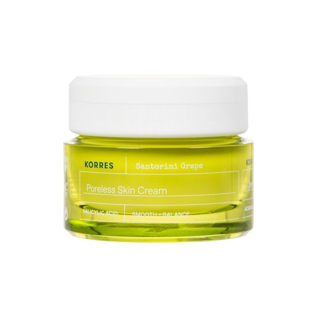 KORRES SANTORINI GRAPE PORELESS SKIN veido kremas, 40 ml