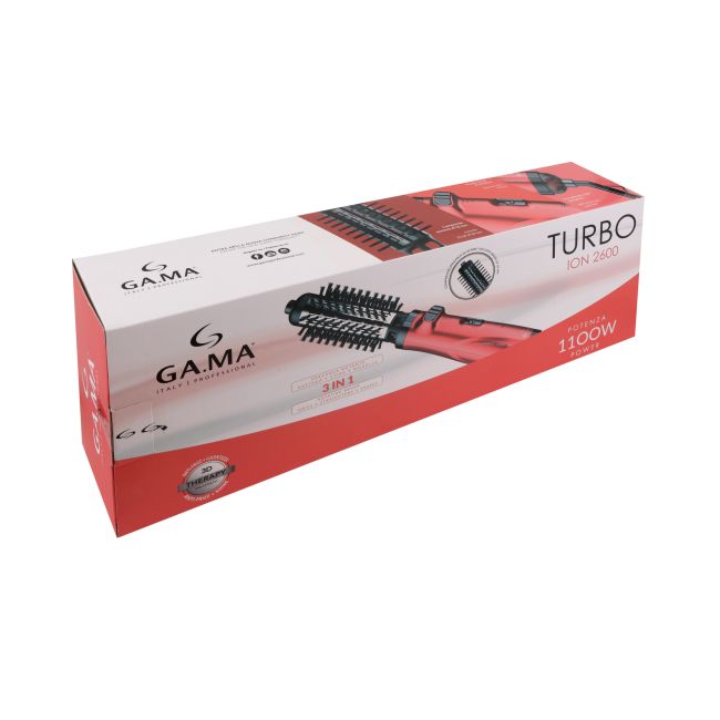 GA.MA TURBO ION 2600 ROTATING plaukų modeliavimo šepetys - džiovintuvas