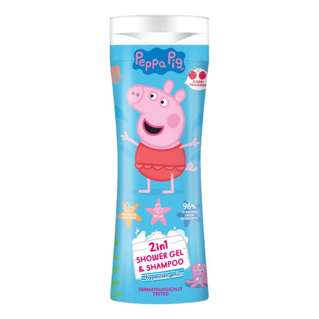 PEPPA PIG 2IN1 dušo želė ir plaukų šampūnas, 300 ml